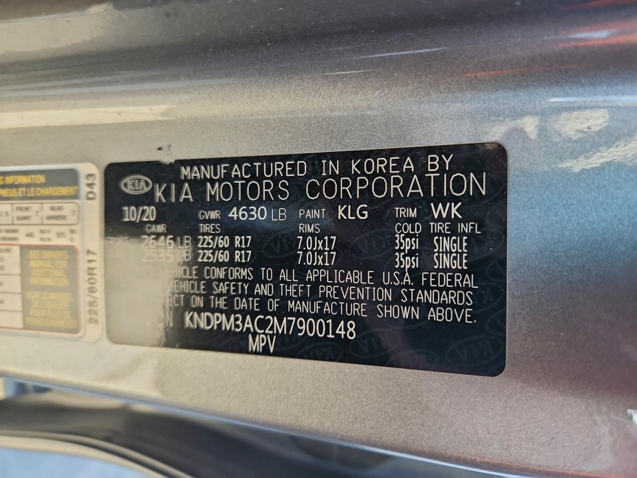 2021 KIA SPORTAGE LX photo 14