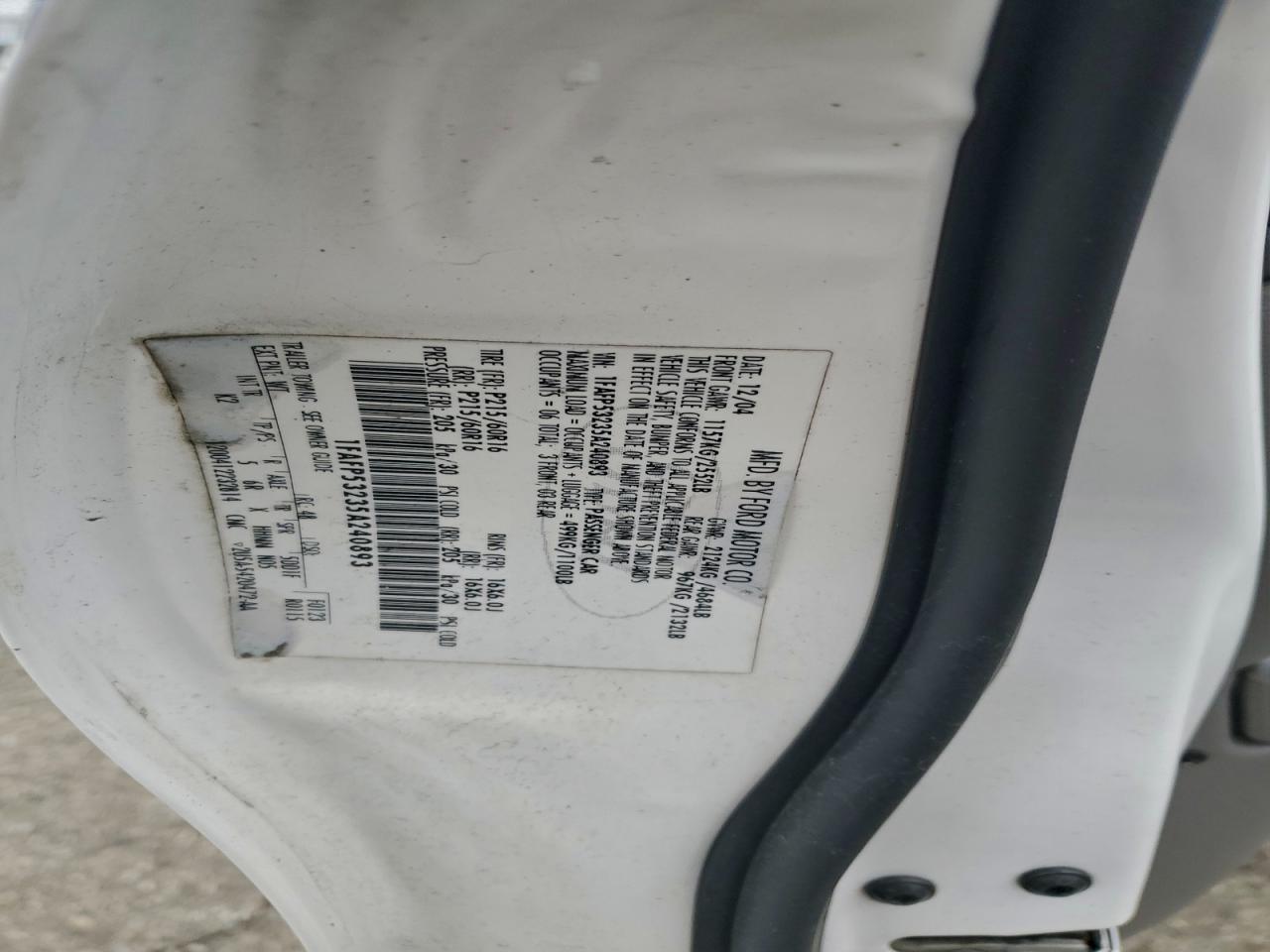 2005 FORD TAURUS SE photo 12