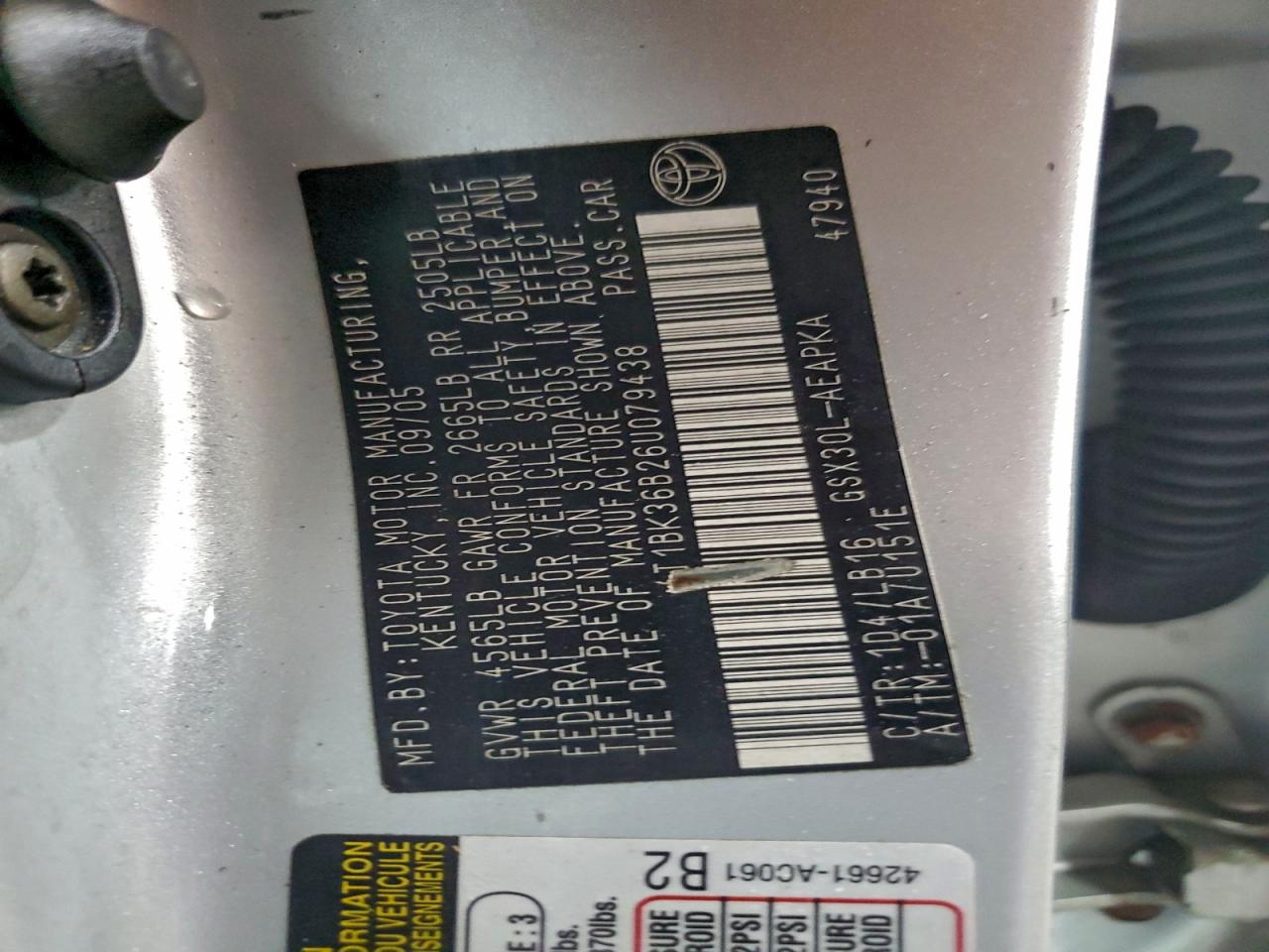 2006 TOYOTA AVALON XL photo 12
