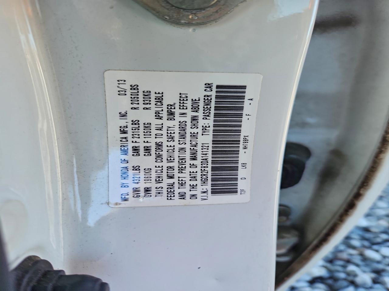 2013 HONDA ACCORD EXL photo 23
