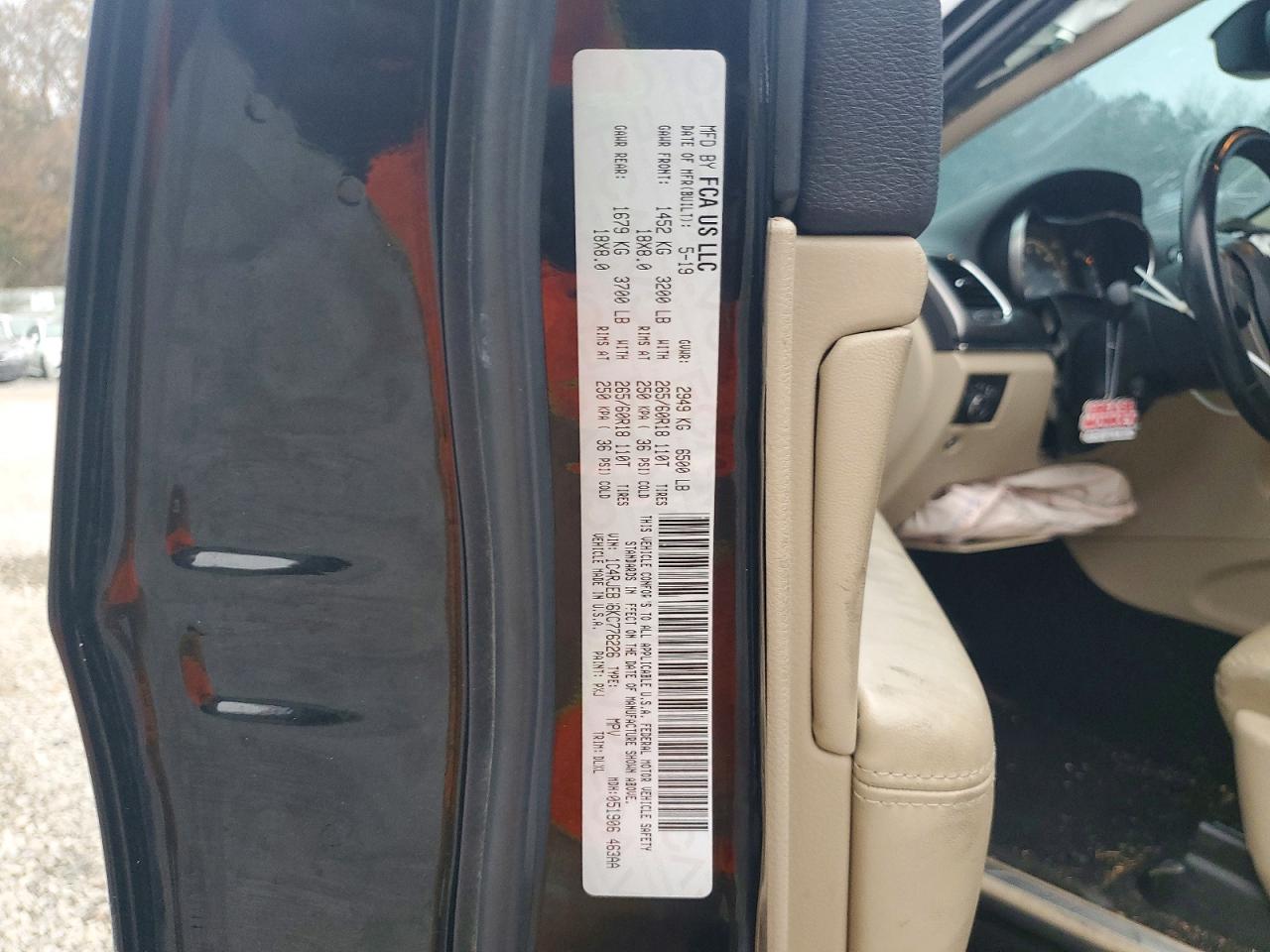 2019 JEEP GRAND CHEROKEE LIMITED photo 12
