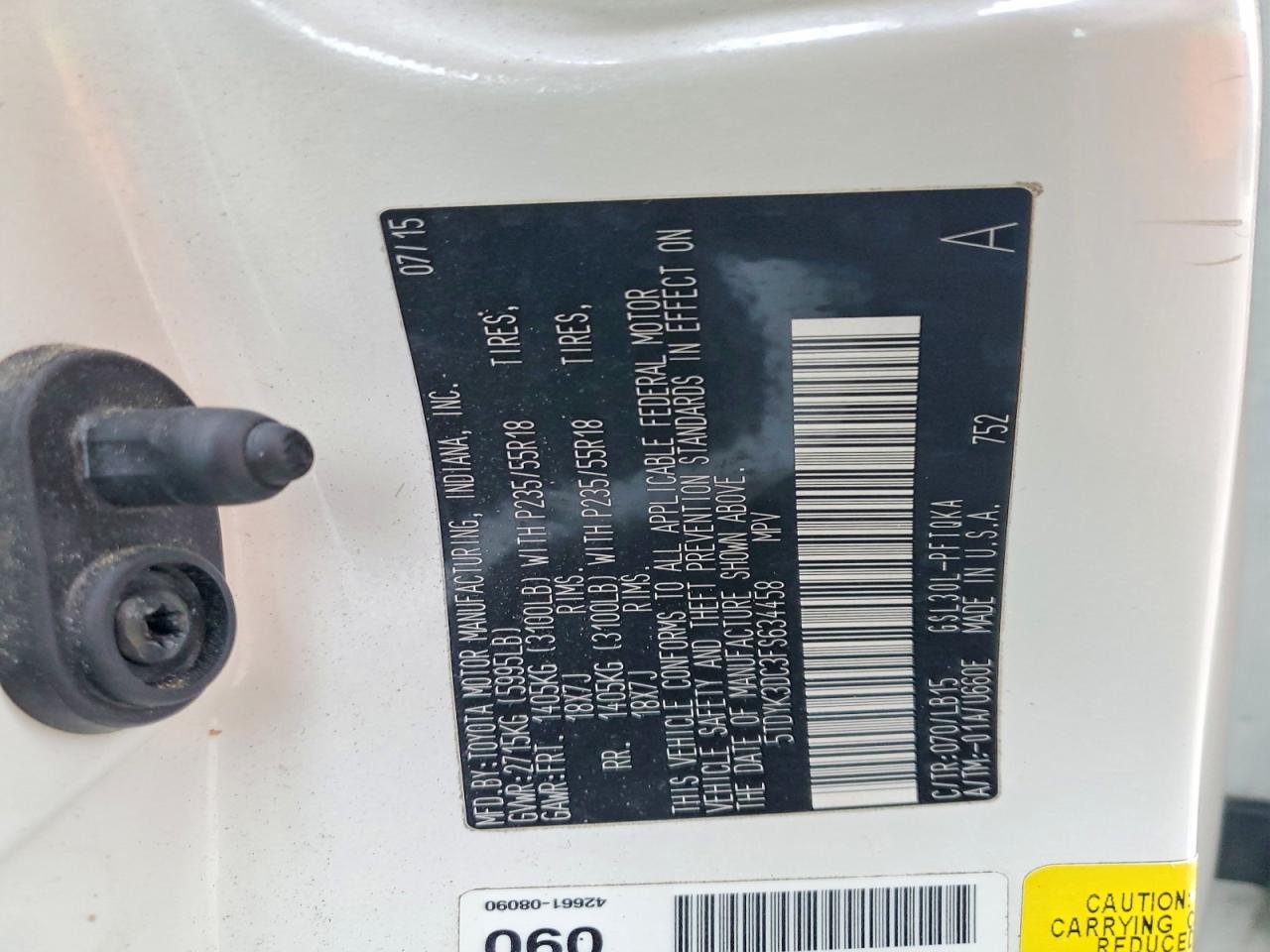 2015 TOYOTA SIENNA XLE photo 14