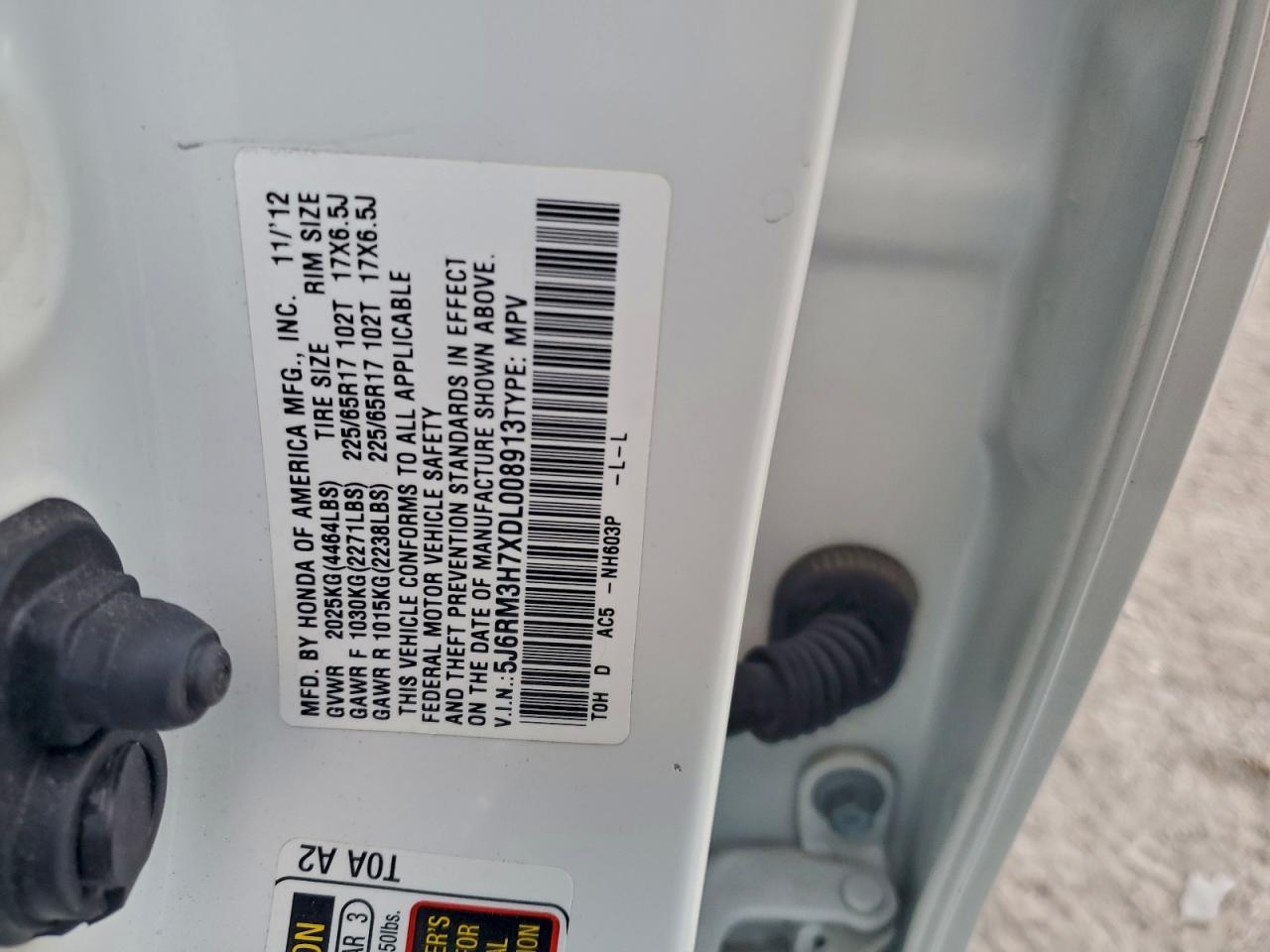 2013 HONDA CR-V EXL photo 13
