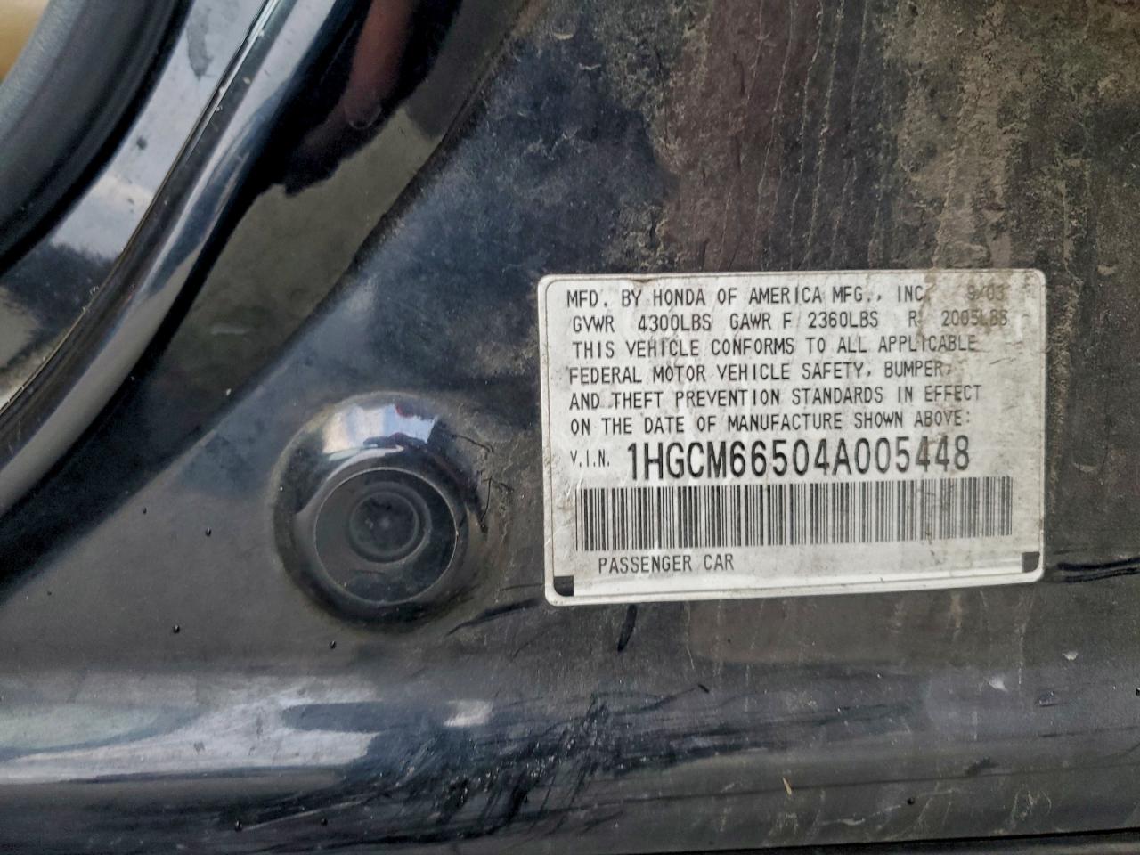 2004 HONDA ACCORD EX photo 13