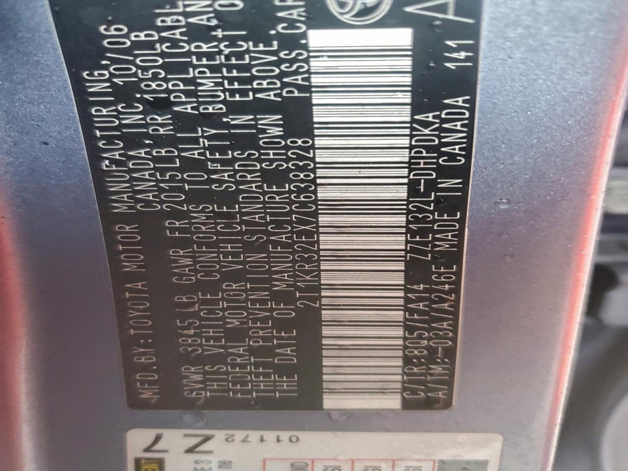 2007 TOYOTA COROLLA MATRIX XR photo 12