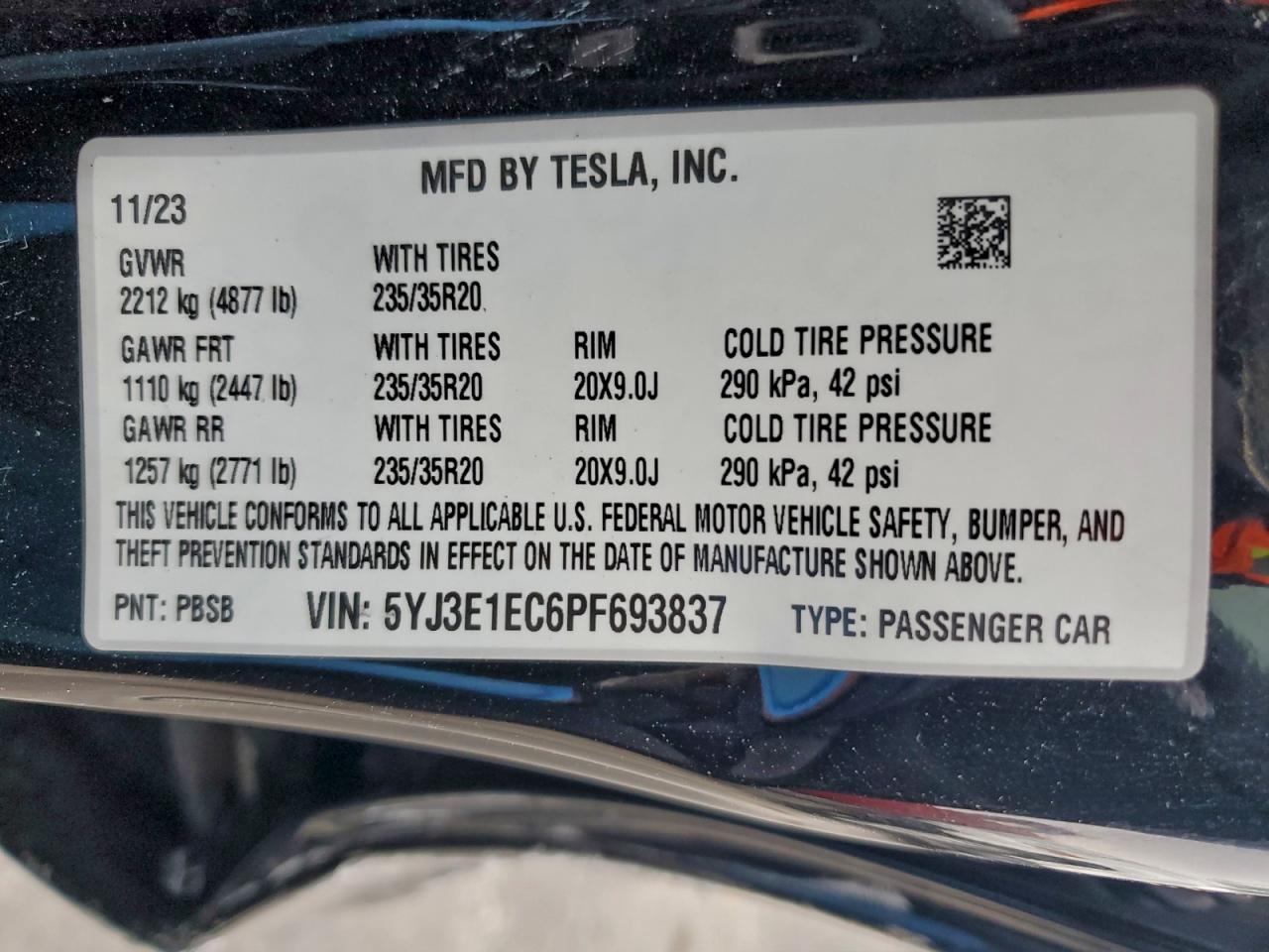 2023 TESLA MODEL 3 photo 34