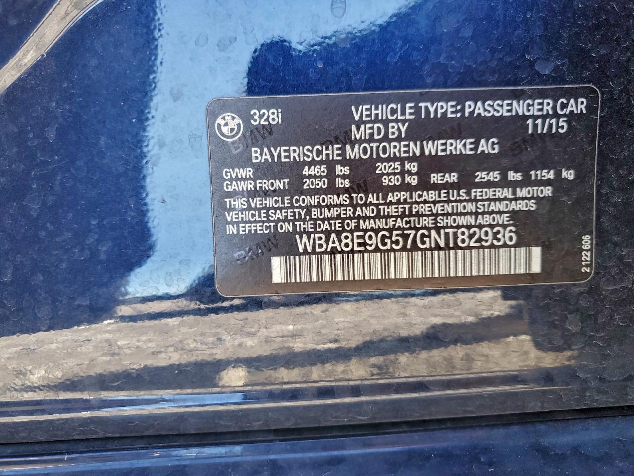 2016 BMW 328 I SULEV photo 12