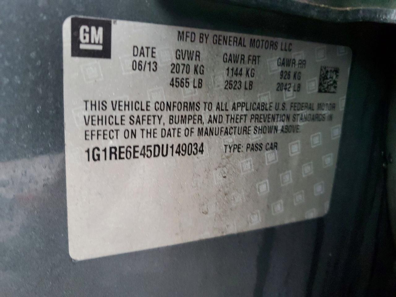 2013 CHEVROLET VOLT photo 13