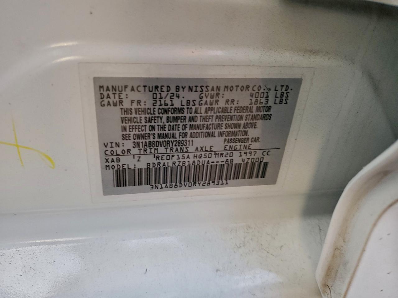 2024 NISSAN SENTRA SR photo 12