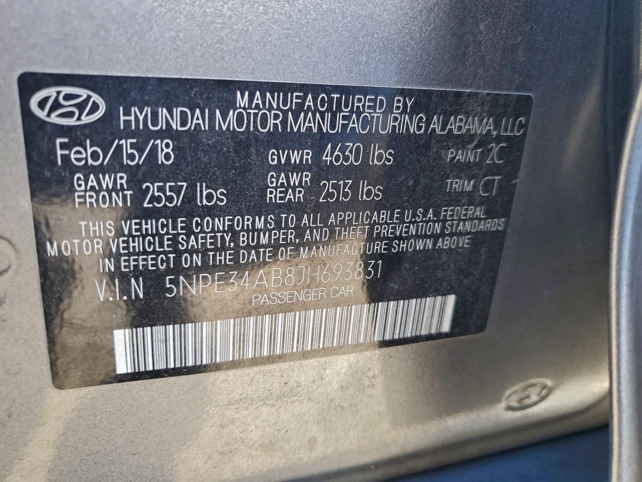 2018 HYUNDAI SONATA SPORT photo 13