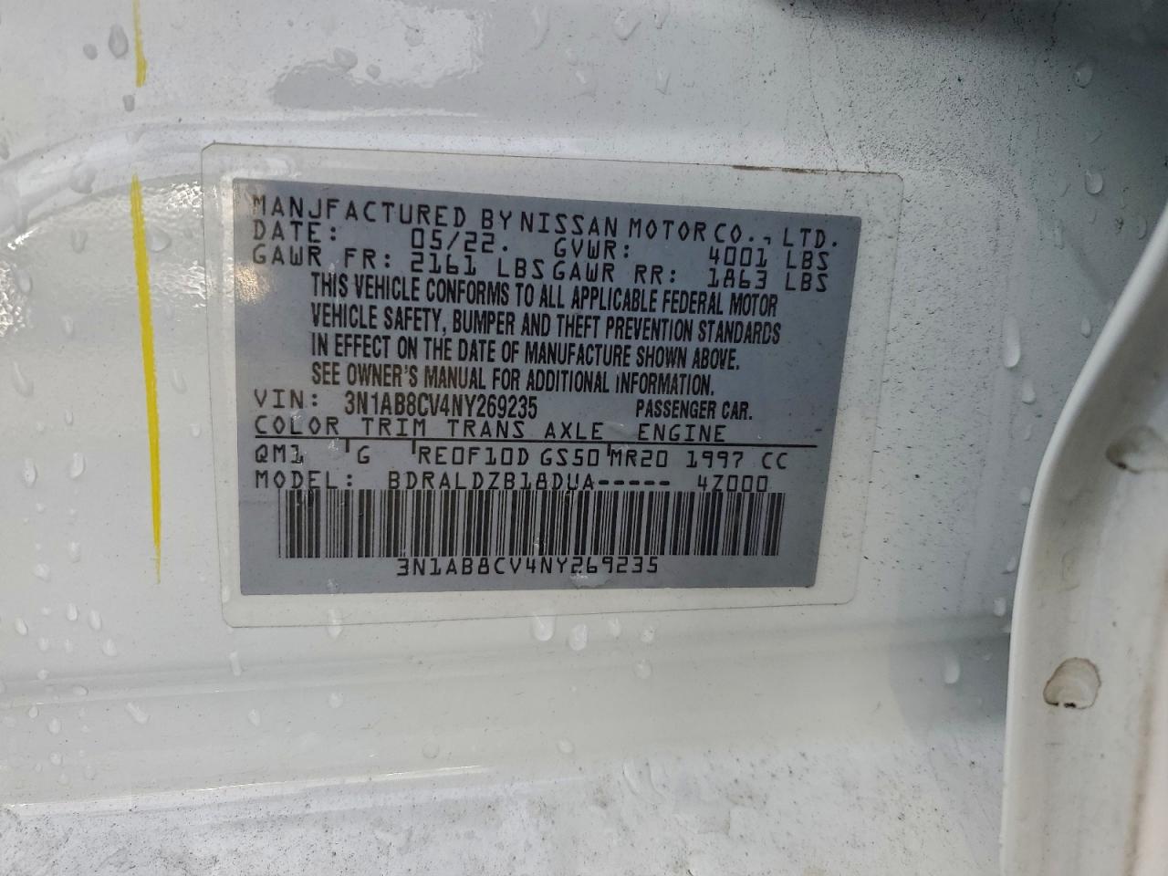 2022 NISSAN SENTRA SV photo 13