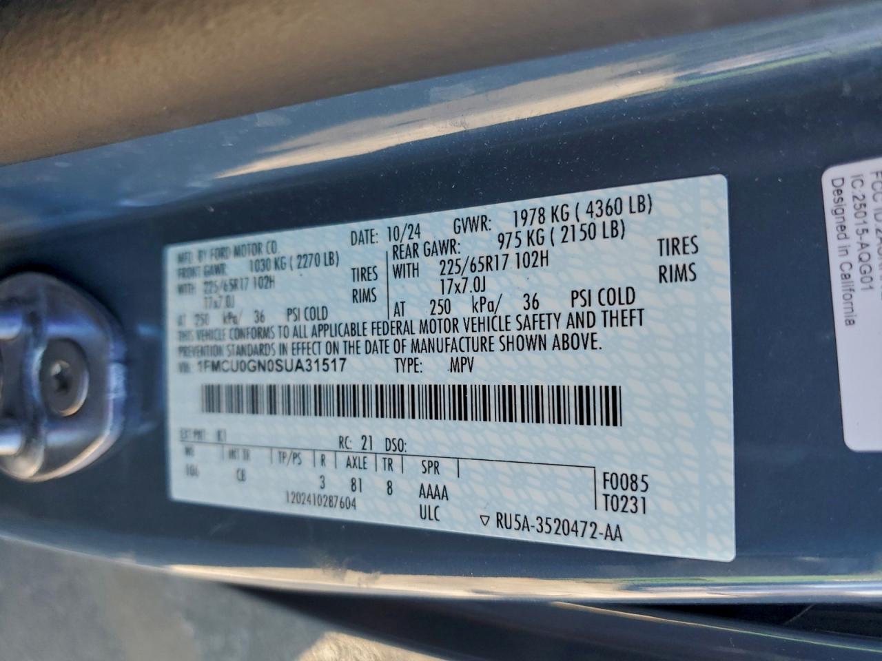 2025 FORD ESCAPE ACTIVE photo 13