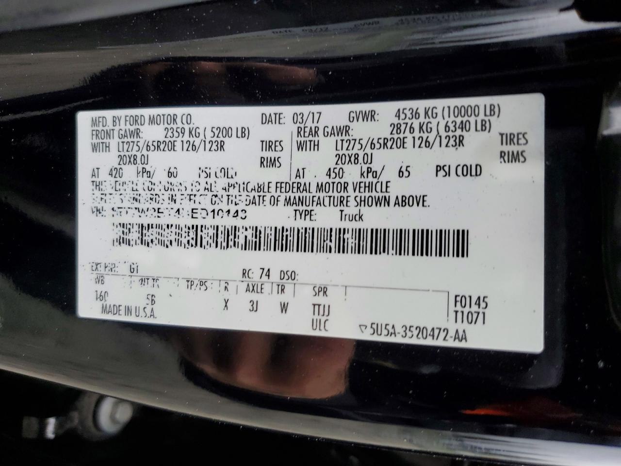 2017 FORD F250 SUPER DUTY photo 12