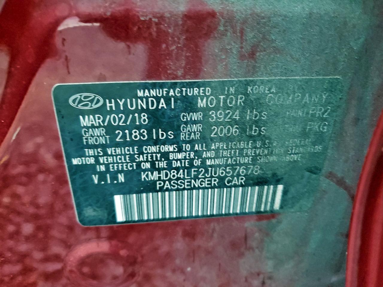 2018 HYUNDAI ELANTRA SEL photo 13