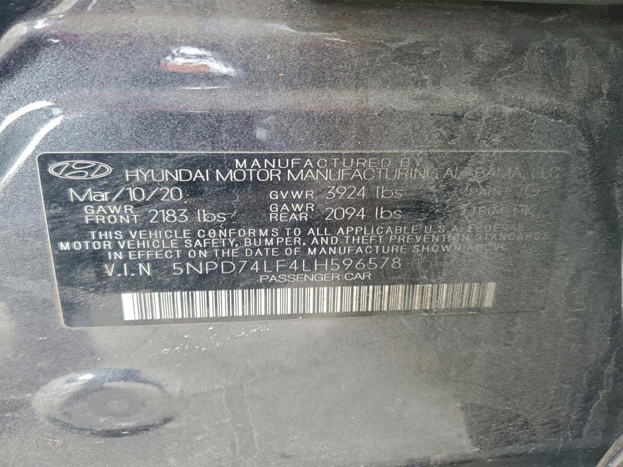 2020 HYUNDAI ELANTRA SE photo 12