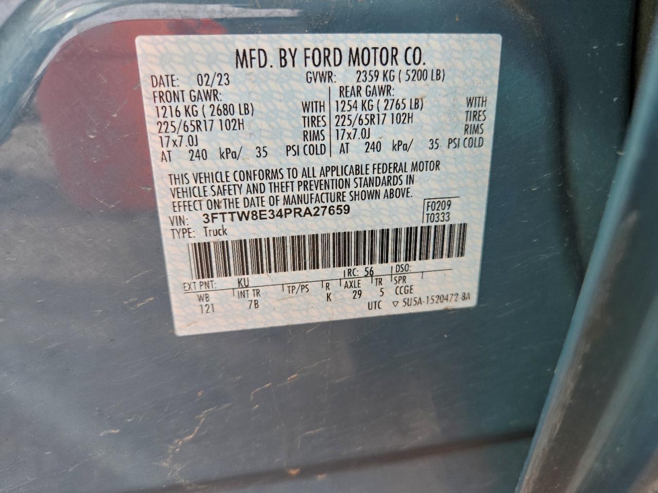 2023 FORD MAVERICK XL photo 12