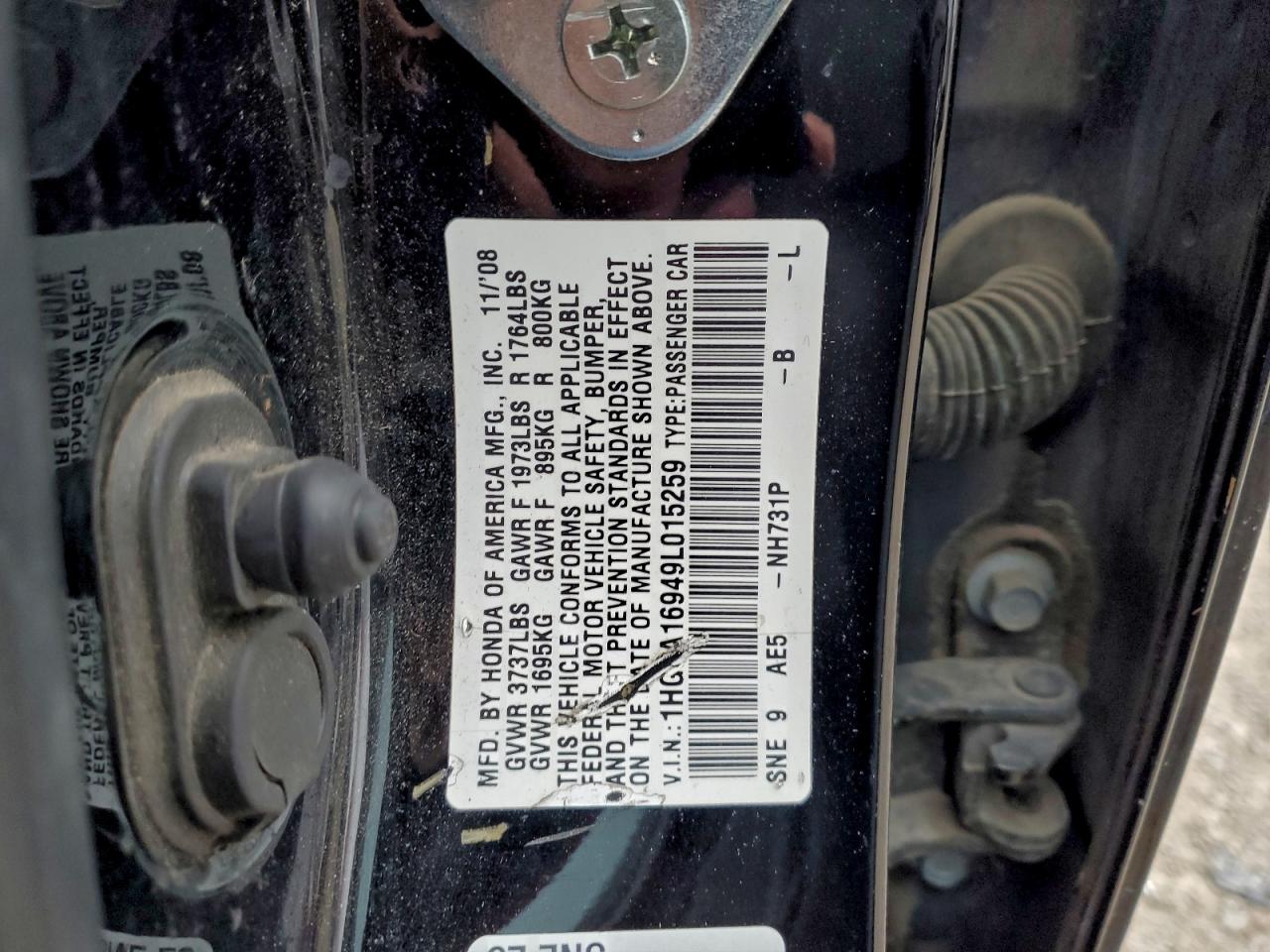 2009 HONDA CIVIC EXL photo 12