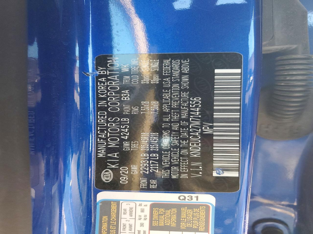 2021 KIA SELTOS S photo 14