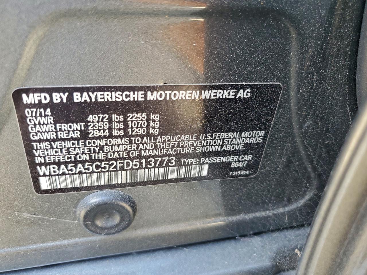 2015 BMW 528 I photo 12