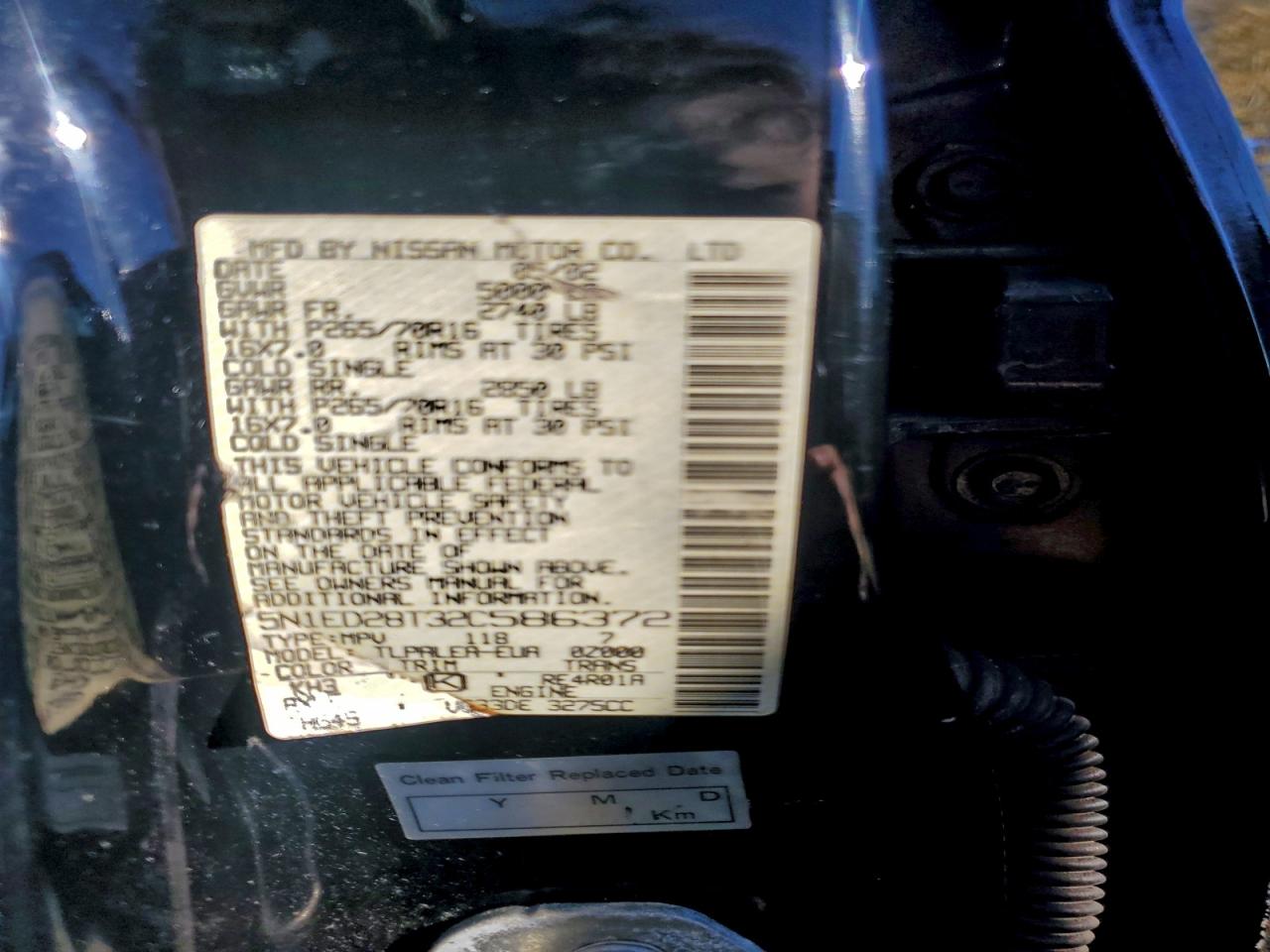 2002 NISSAN XTERRA XE photo 12