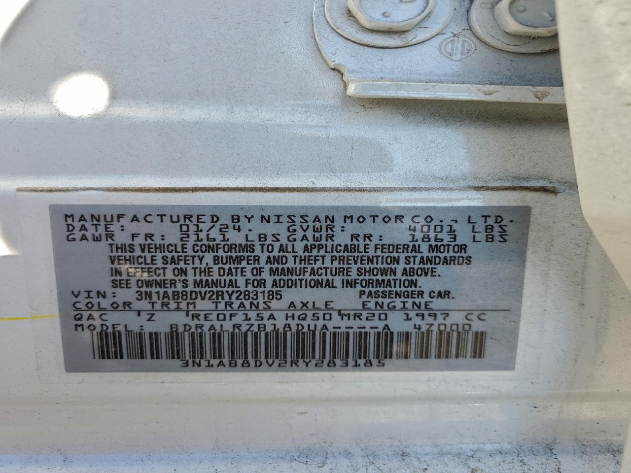 2024 NISSAN SENTRA SR photo 13