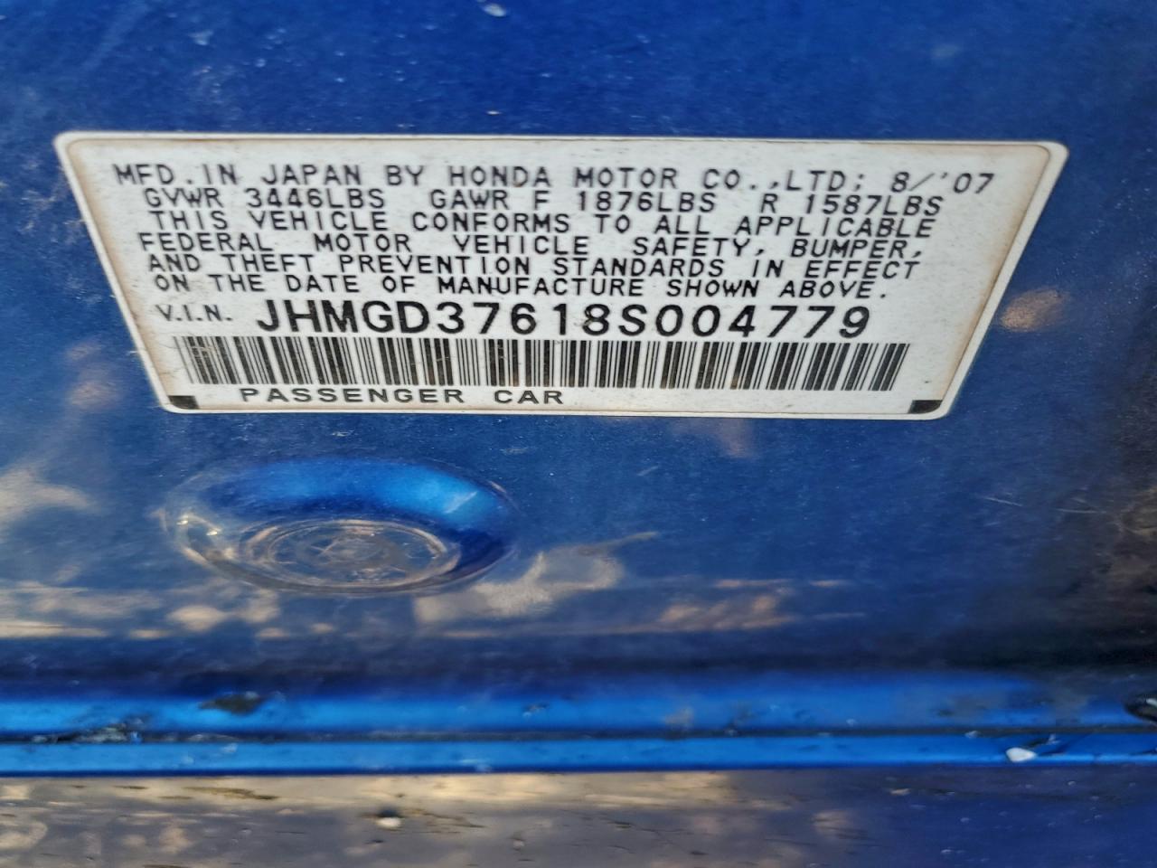 2008 HONDA FIT SPORT photo 12