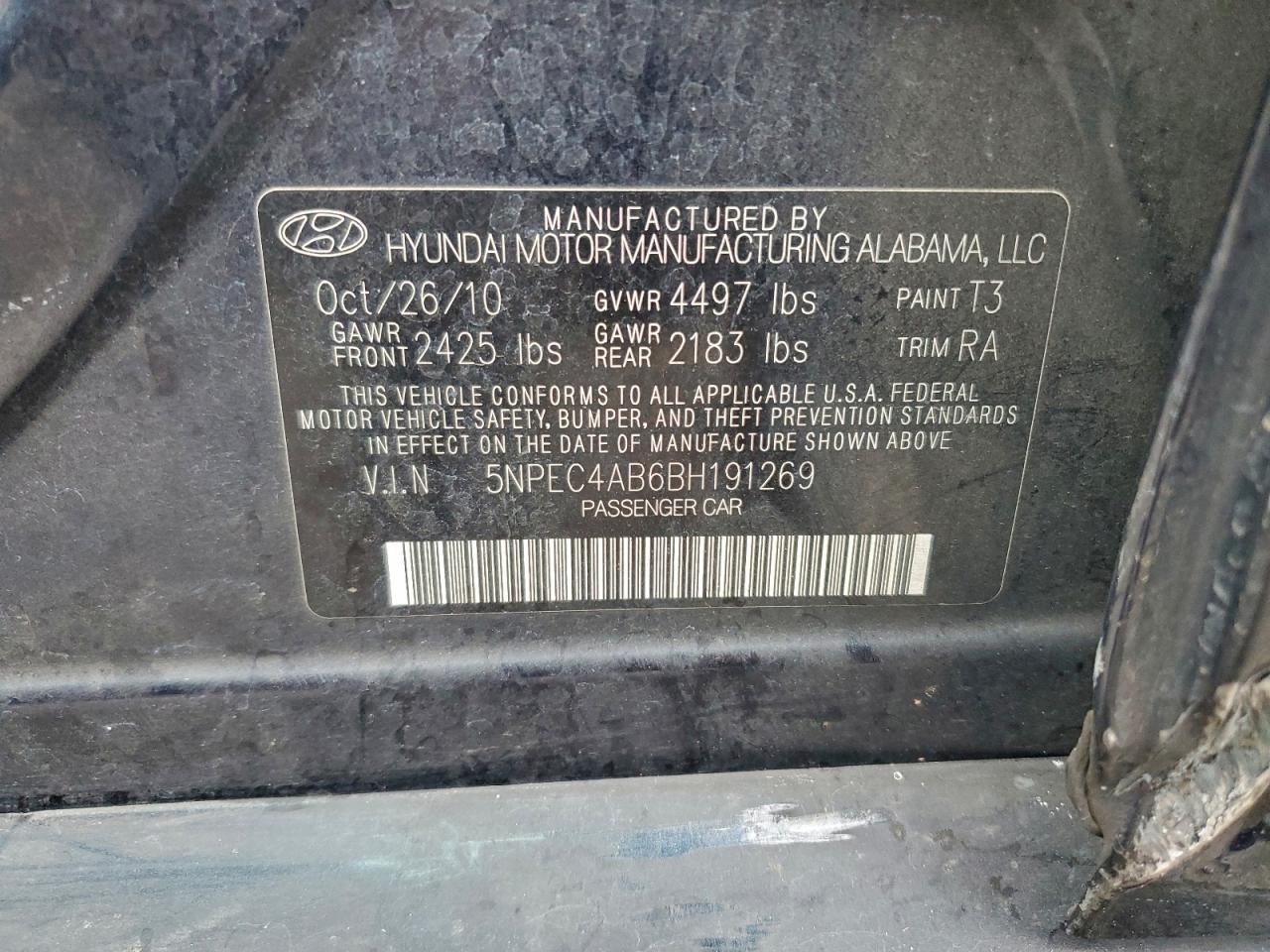 2011 HYUNDAI SONATA SE photo 12