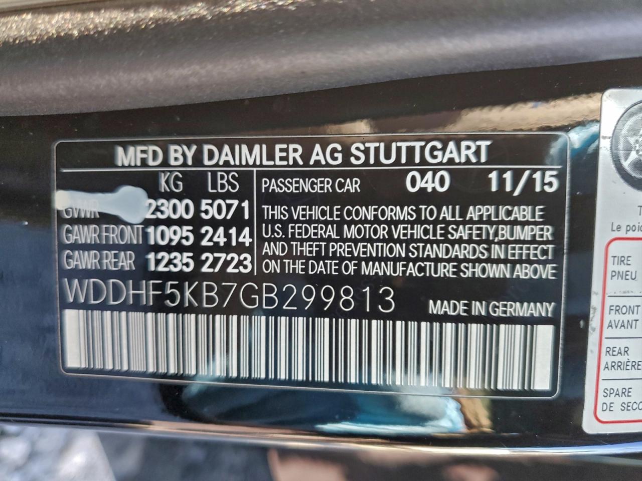 2016 MERCEDES-BENZ E 350 photo 12