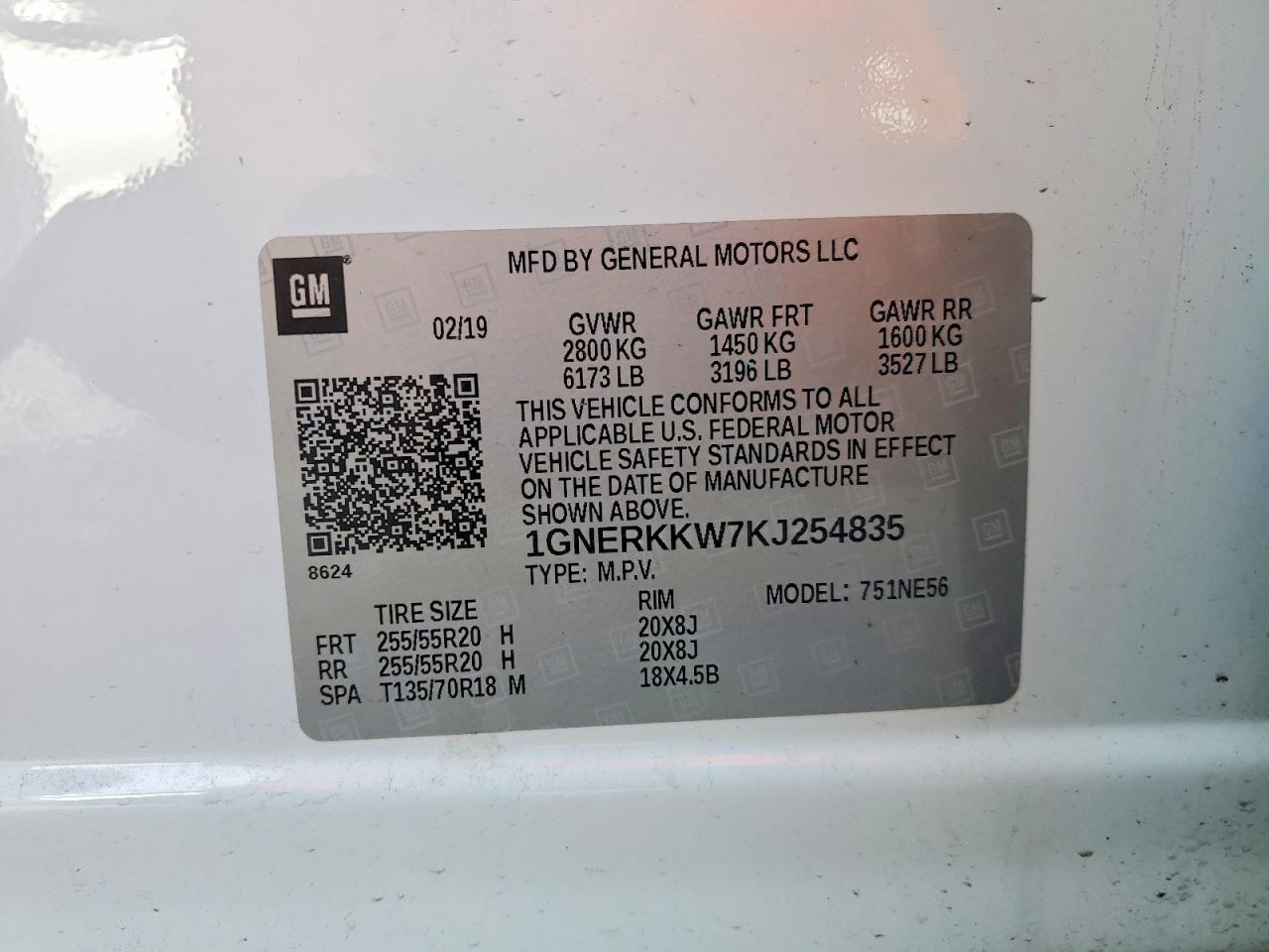 2019 CHEVROLET TRAVERSE PREMIER photo 14