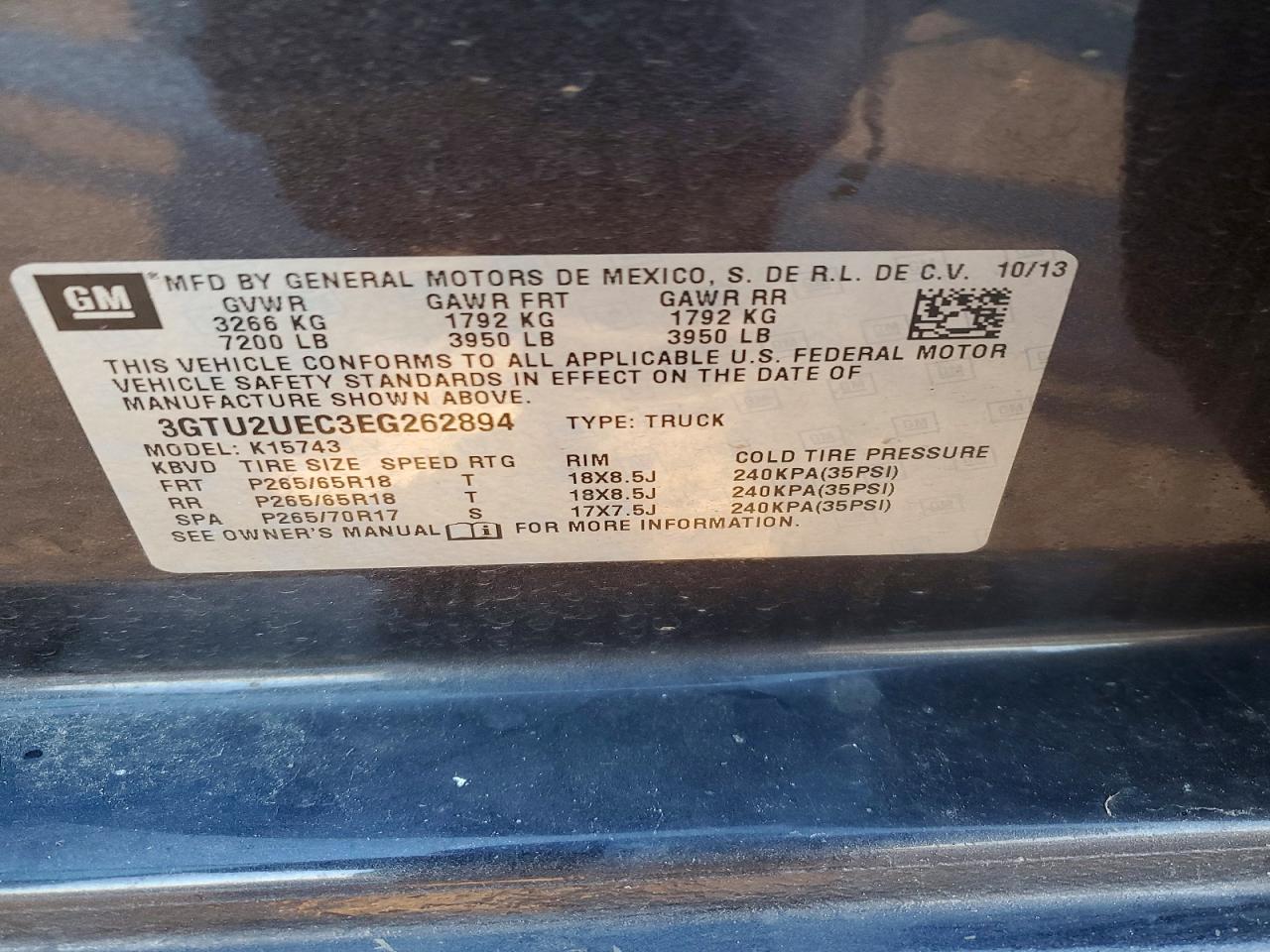 2014 GMC SIERRA K1500 SLE photo 12