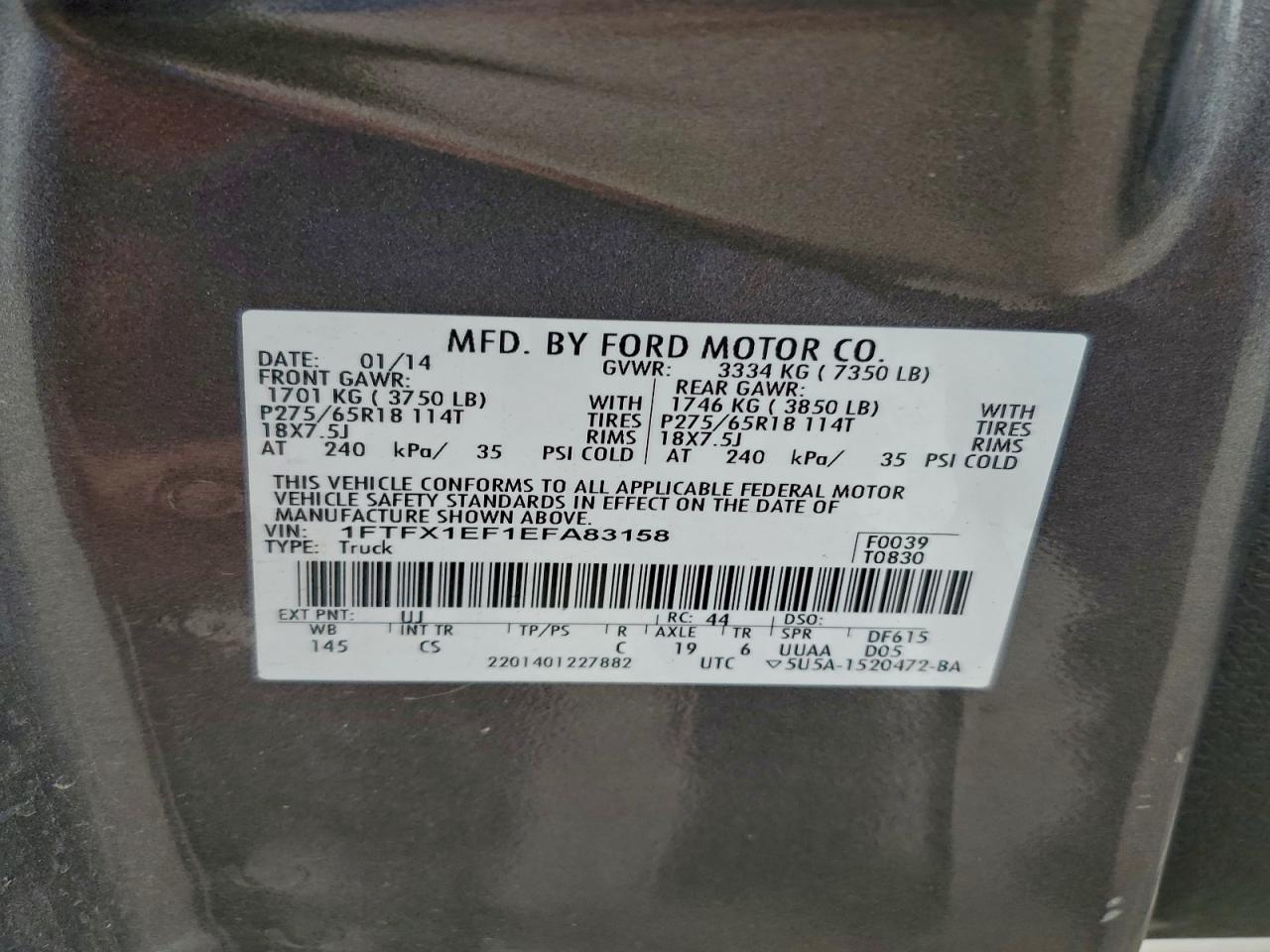 2014 FORD F150 SUPER CAB photo 12