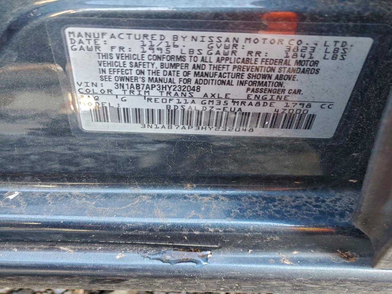 2017 NISSAN SENTRA S photo 12