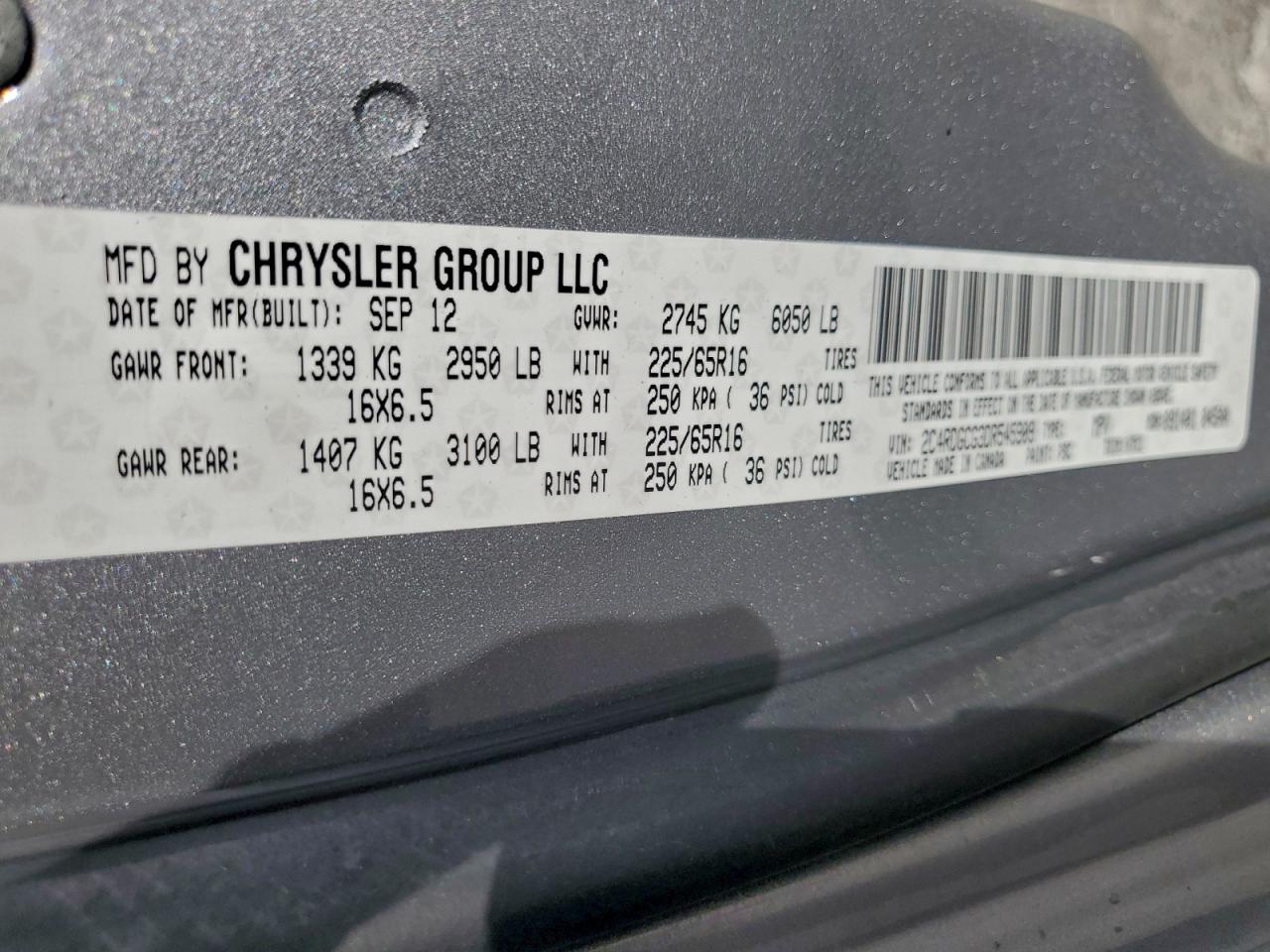 2013 DODGE GRAND CARAVAN SXT photo 13