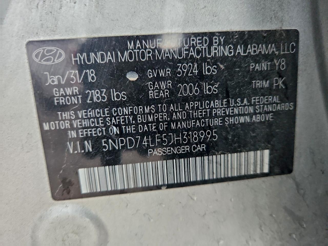 2018 HYUNDAI ELANTRA SE photo 12