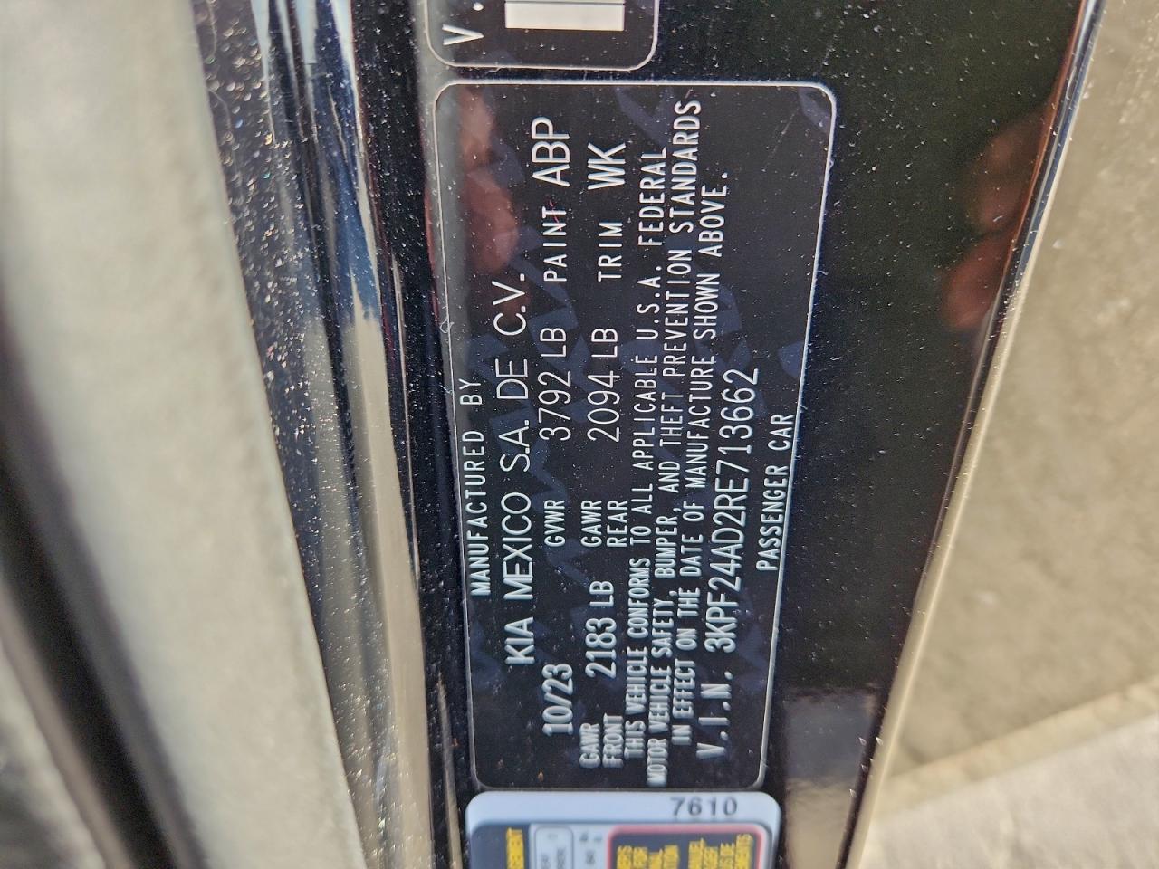 2024 KIA FORTE LX photo 23