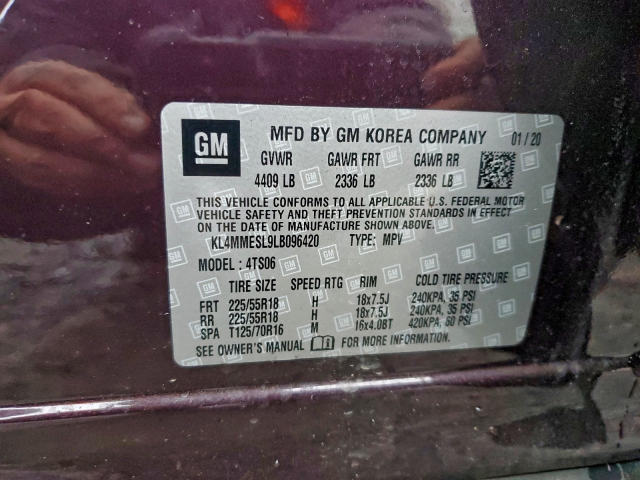 2020 BUICK ENCORE GX SELECT photo 13