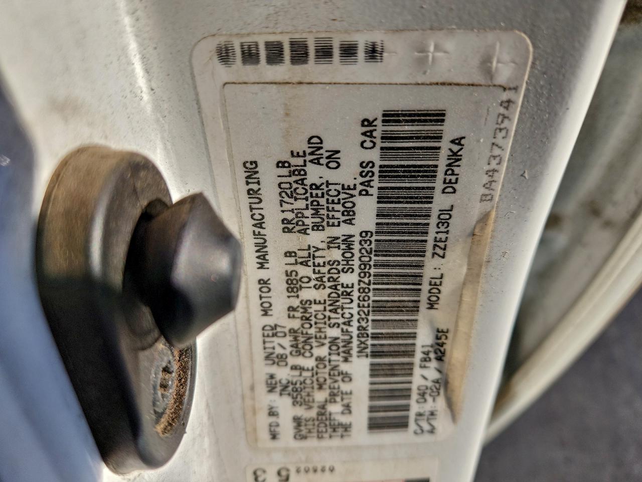 2008 TOYOTA COROLLA CE photo 12