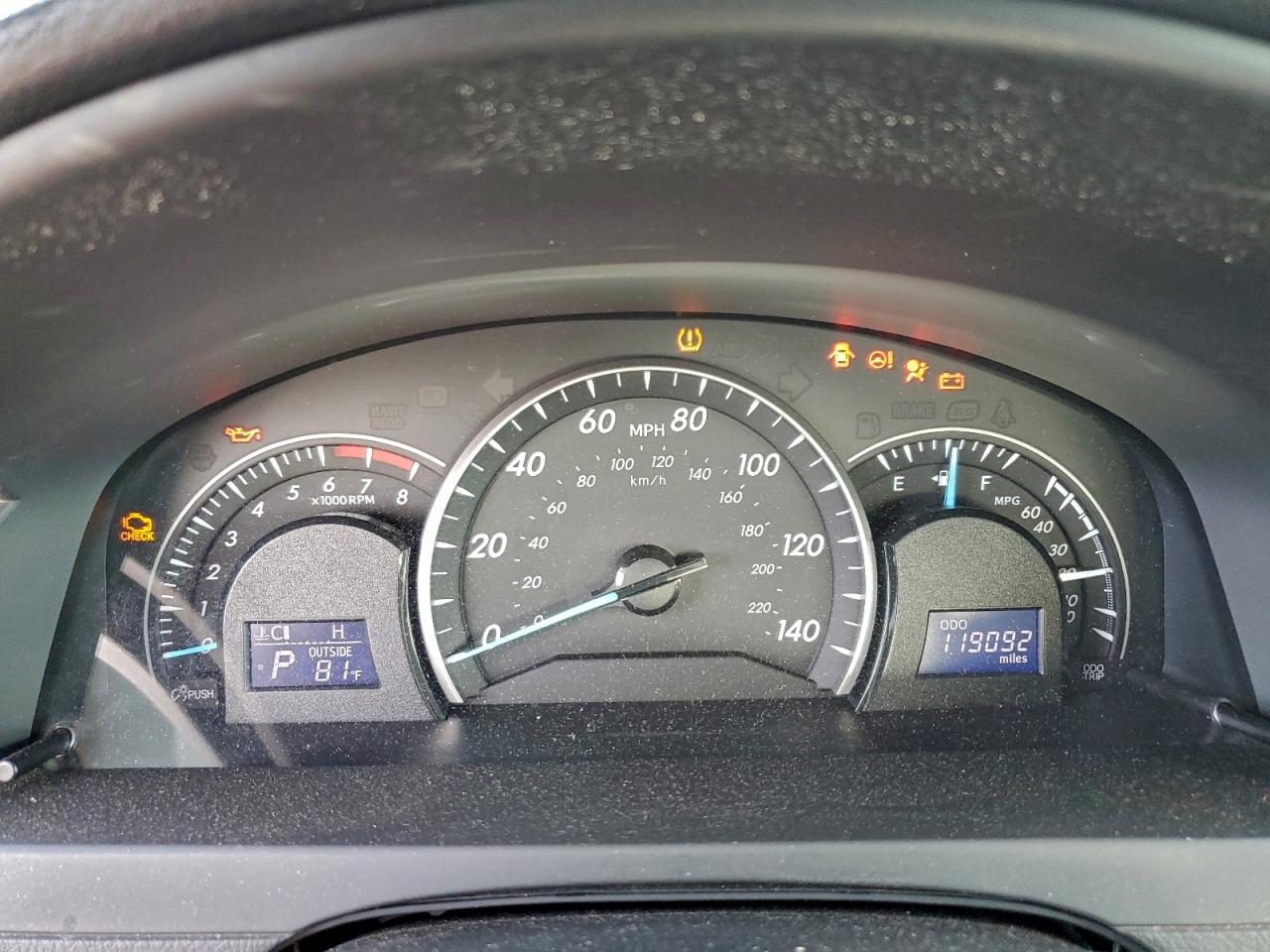 2012 TOYOTA CAMRY BASE photo 9