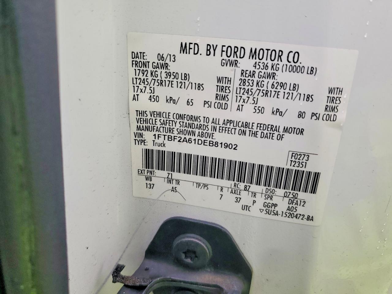 2013 FORD F250 SUPER DUTY photo 12