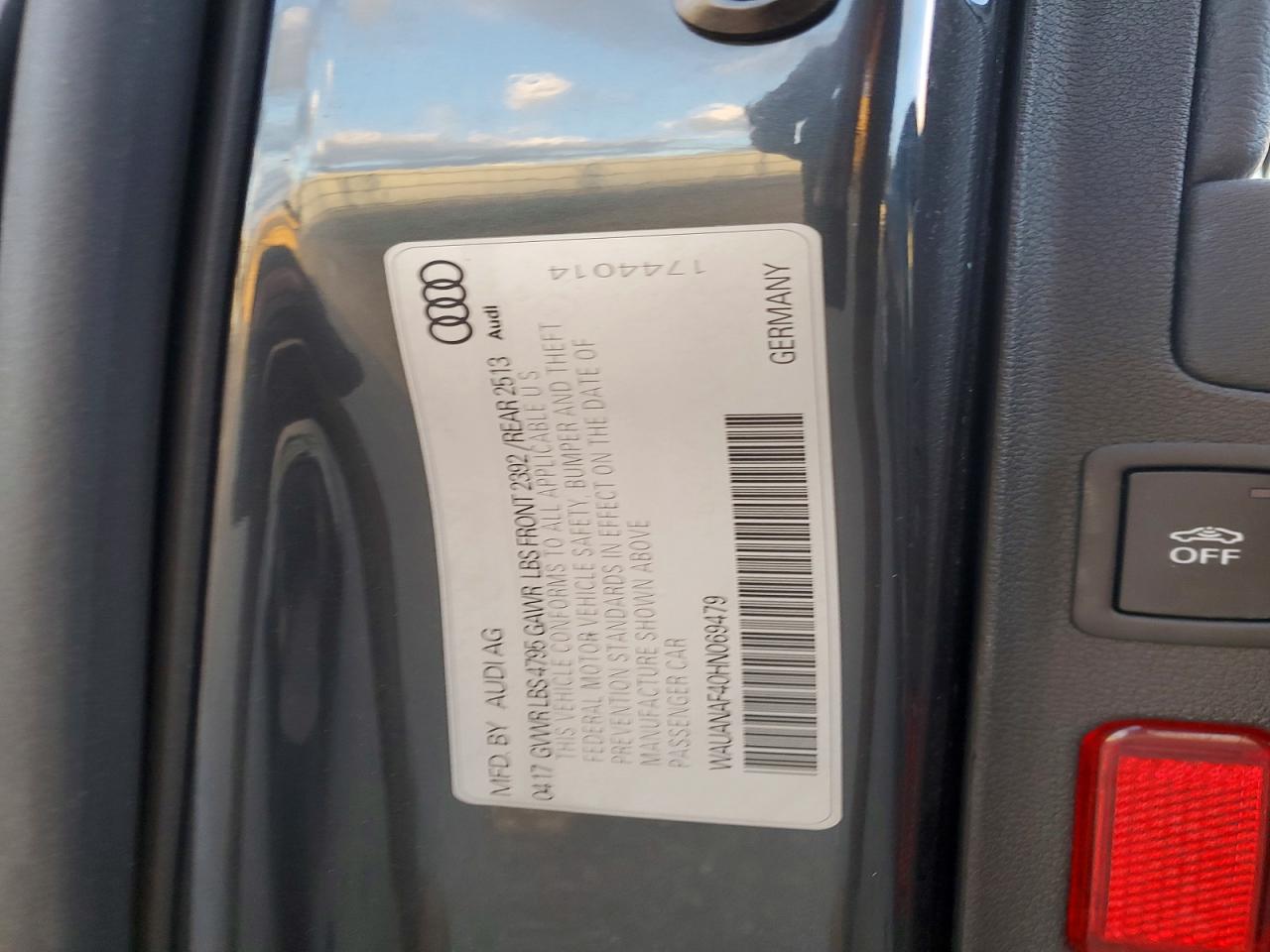 2017 AUDI A4 PREMIUM photo 23