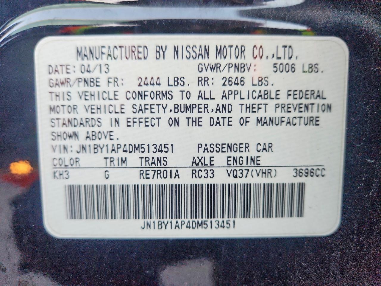 2013 INFINITI M37 photo 25