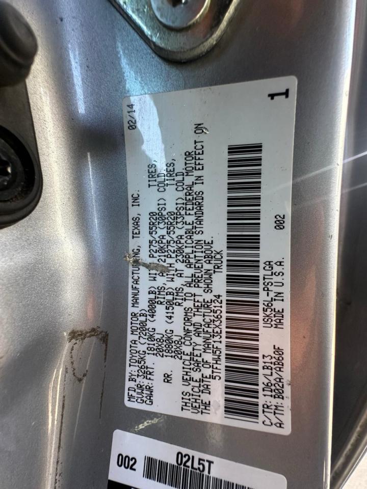 2014 TOYOTA TUNDRA CREWMAX LIMITED photo 10