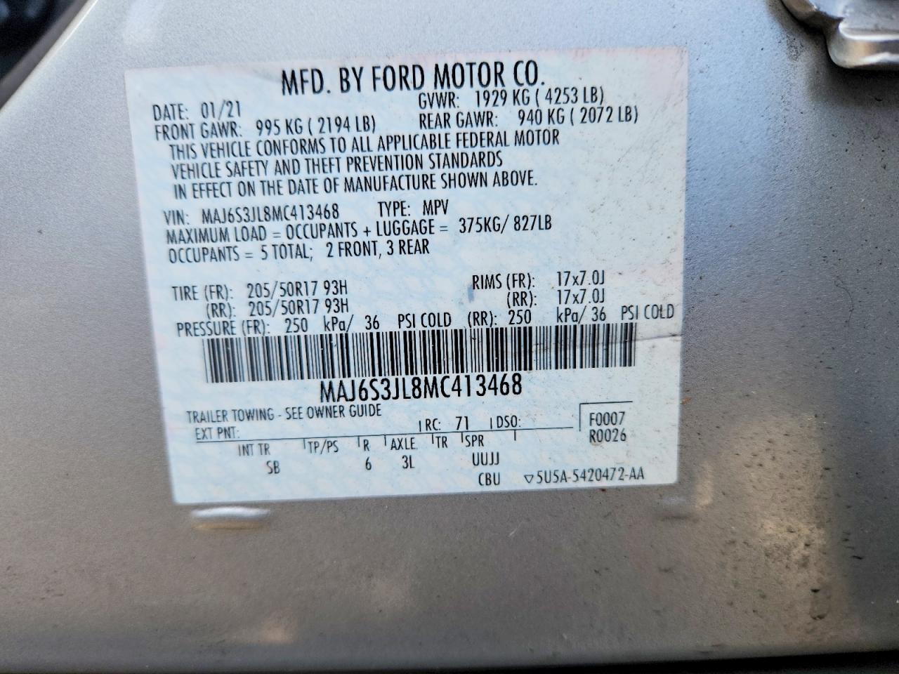 2021 FORD ECOSPORT SES photo 12