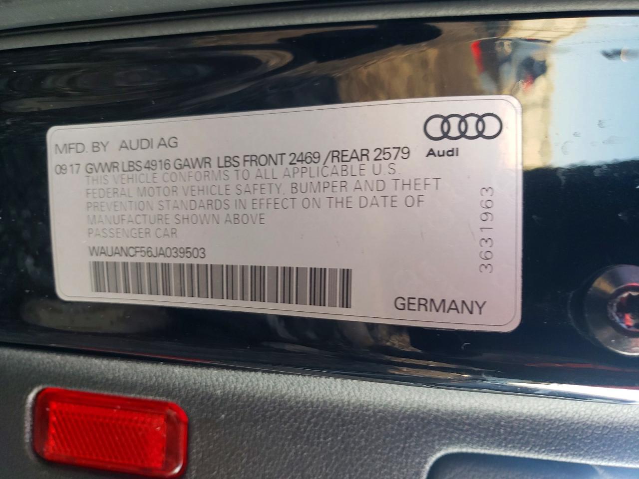 2018 AUDI A5 PREMIUM photo 13