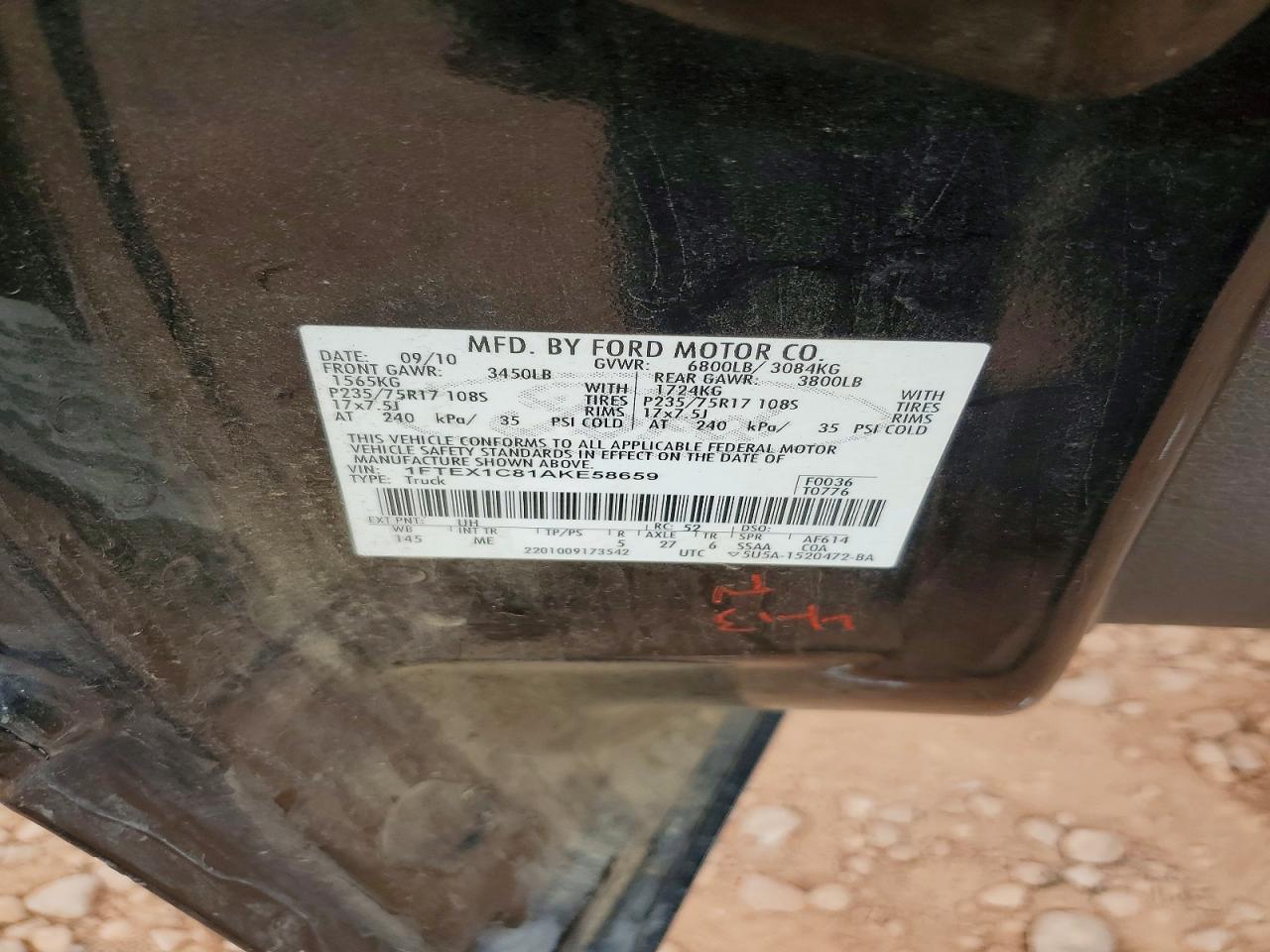 2010 FORD F150 SUPER CAB photo 12