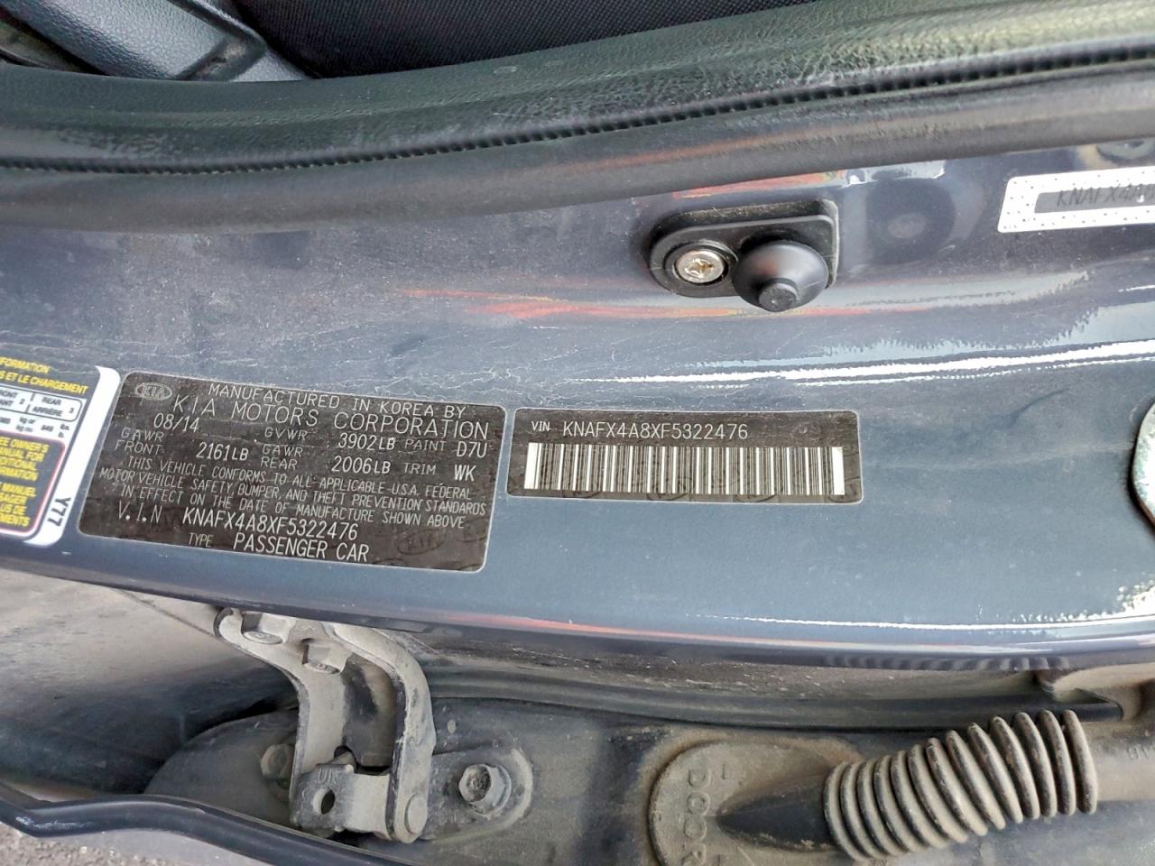 2015 KIA FORTE EX photo 12