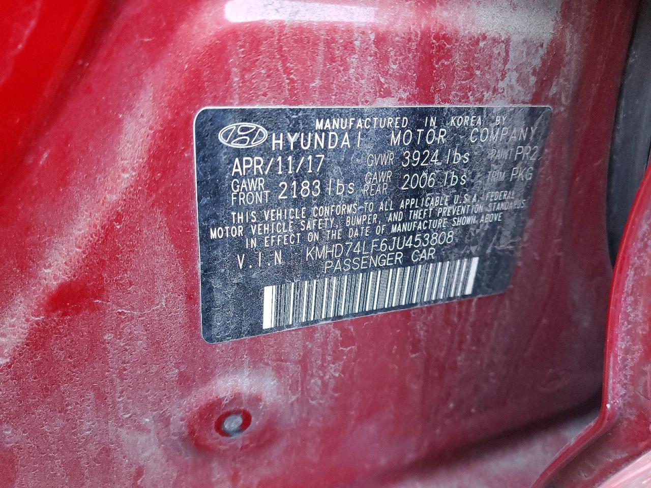 2018 HYUNDAI ELANTRA SE photo 12