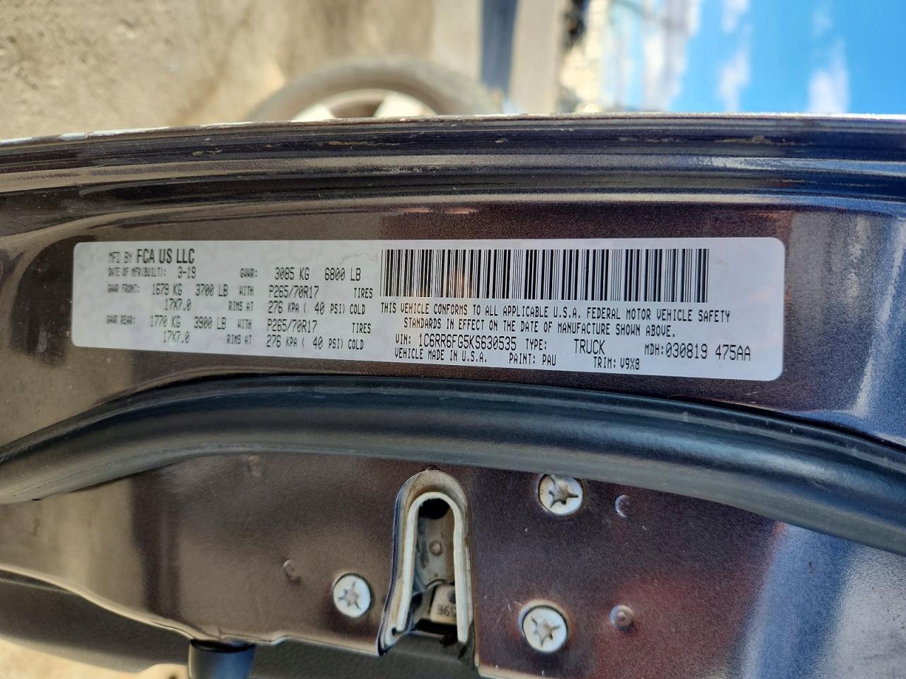 2019 RAM 1500 CLASSIC TRADESMAN photo 12