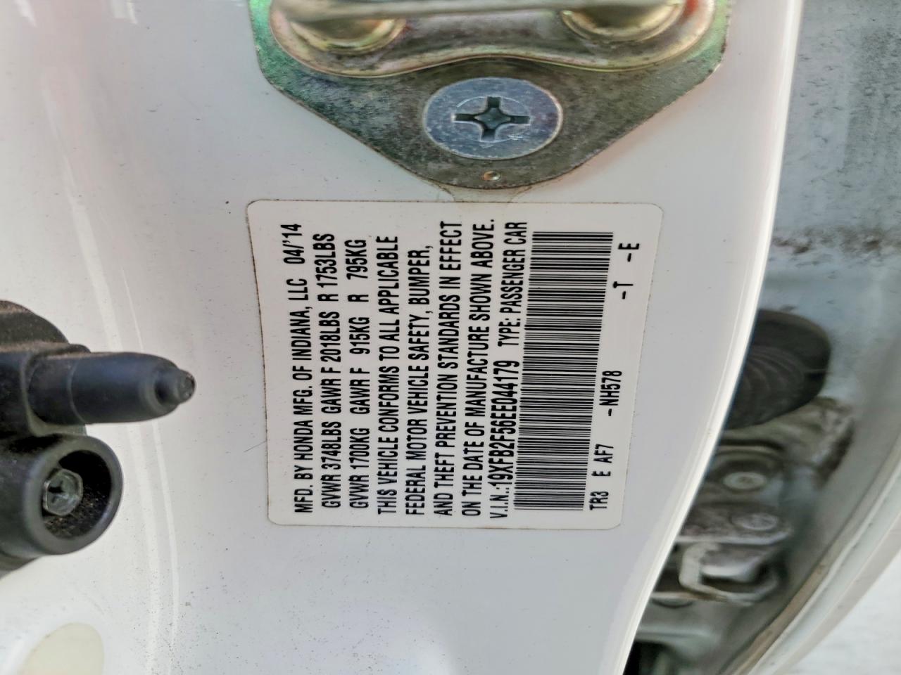 2014 HONDA CIVIC LX photo 12