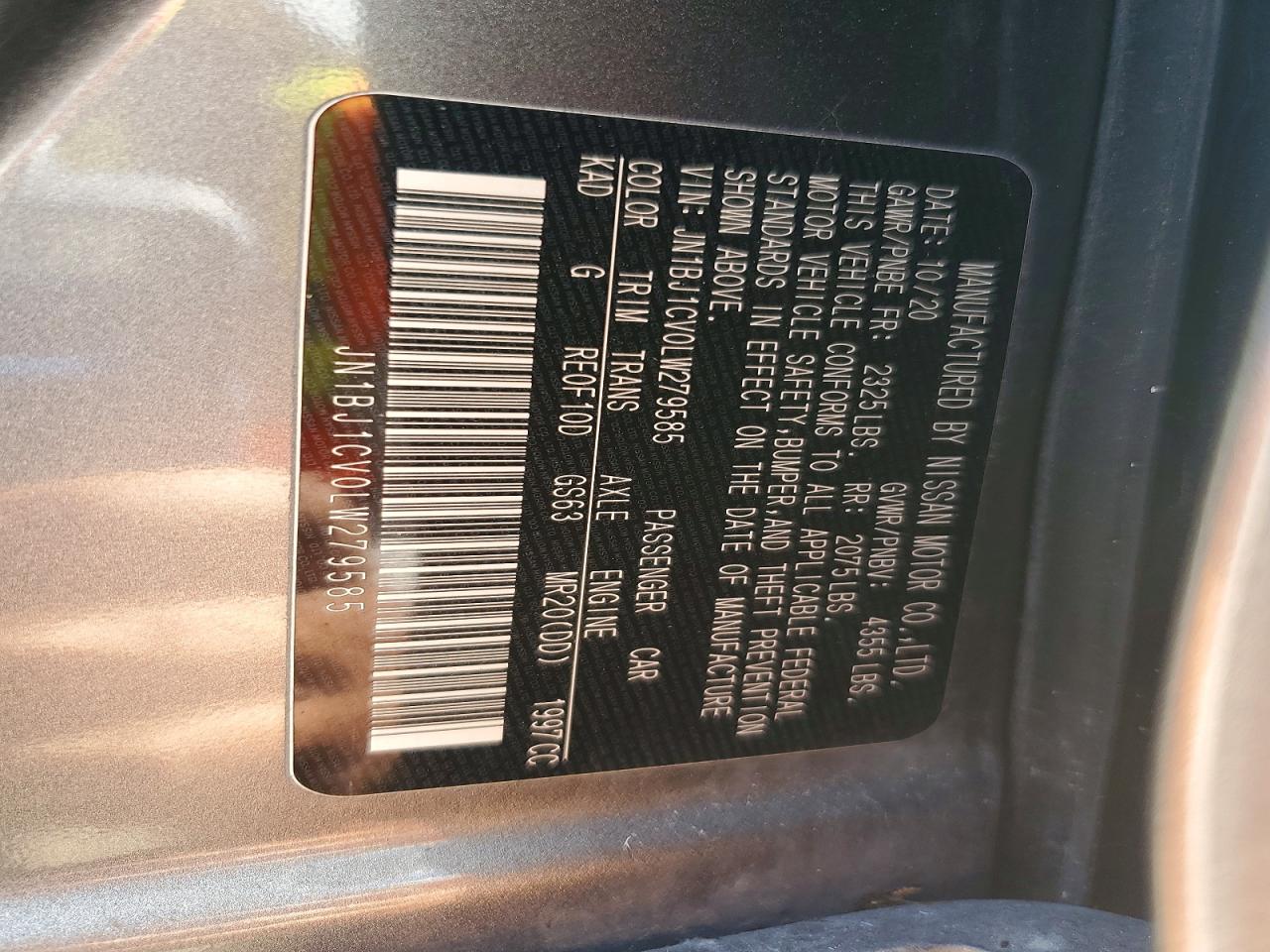 2020 NISSAN ROGUE SPORT S photo 34